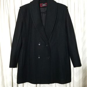 Black Wool Pea Coat